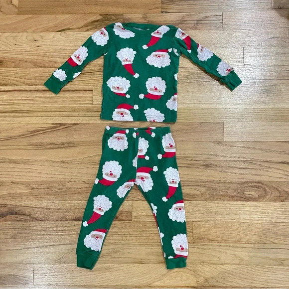 Carters 18M Christmas Santa Pajama Holiday Matching Set - Picture 1 of 7
